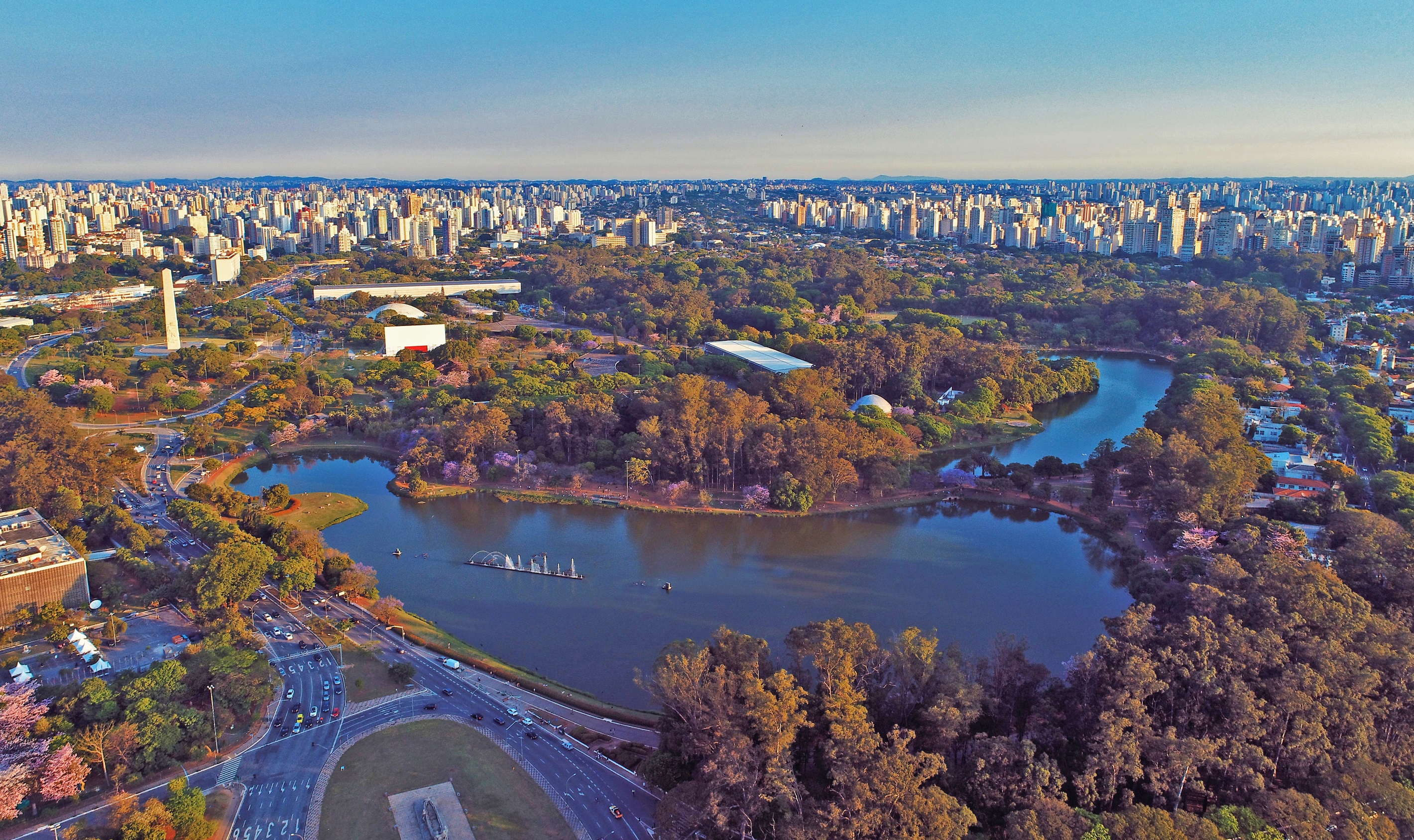 Vista de um helicóptero